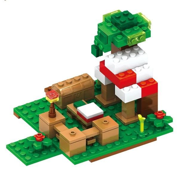 Конструктор Minecraft SJ8802 Селище 6 в 1 569 деталей Майнкрафт MineWorld My World SJ8802 фото
