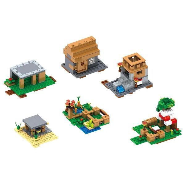 Конструктор Minecraft SJ8802 Селище 6 в 1 569 деталей Майнкрафт MineWorld My World SJ8802 фото
