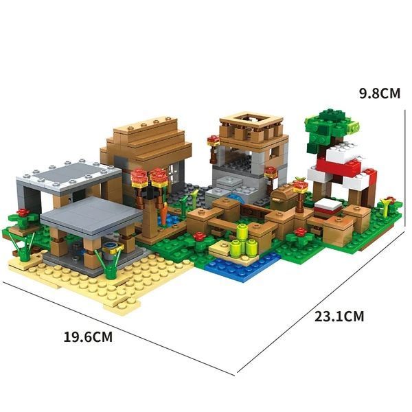 Конструктор Minecraft SJ8802 Селище 6 в 1 569 деталей Майнкрафт MineWorld My World SJ8802 фото