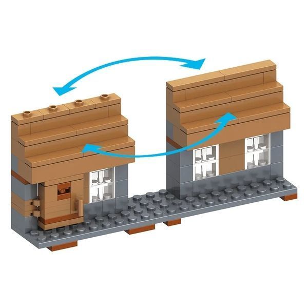 Конструктор Minecraft SJ8802 Селище 6 в 1 569 деталей Майнкрафт MineWorld My World SJ8802 фото