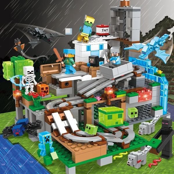 Конструктор Minecraft SJ82003 Гірська печера 587 деталей Майнкрафт MineWorld My World SJ82003 фото