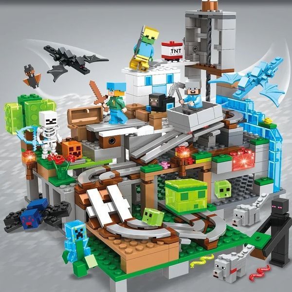 Конструктор Minecraft SJ82003 Гірська печера 587 деталей Майнкрафт MineWorld My World SJ82003 фото