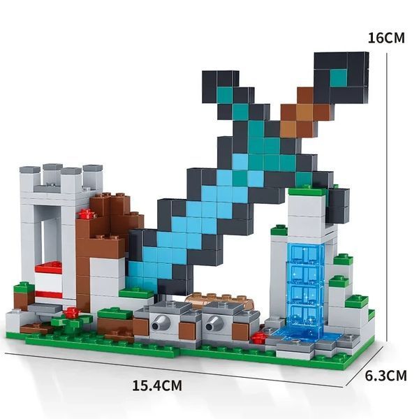 Конструктор Minecraft АА8003 Застава меча з фігурками 359 деталей Майнкрафт MineWorld My World АА8003 фото
