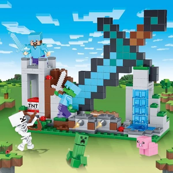 Конструктор Minecraft АА8003 Застава меча з фігурками 359 деталей Майнкрафт MineWorld My World АА8003 фото