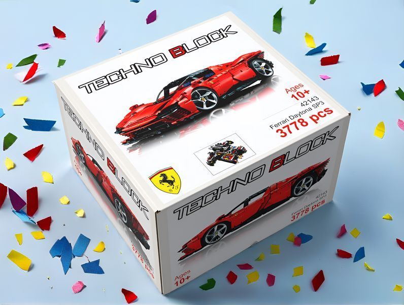 Конструктор спорткар Ferrari Daytona SP3 гоночна машина 3778 деталей 42143 фото