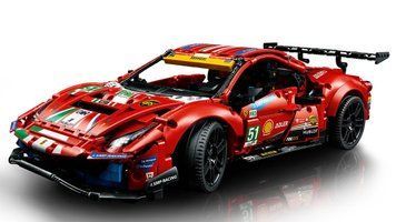 Конструктор спорткар Ferrari 488 GTE гоночна машина 1684 деталей 42125 фото