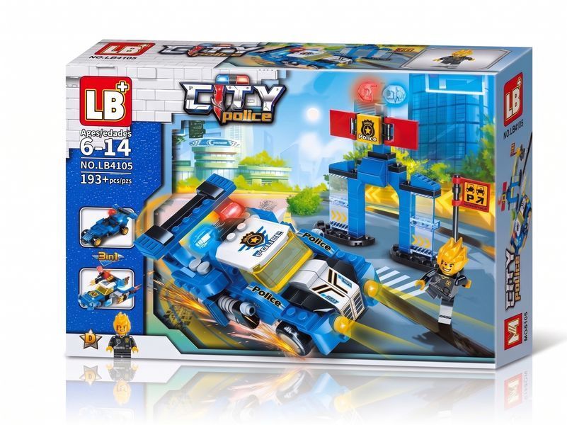 Конструктор Поліцейський суперкар: Швидкісний патруль 193 деталей LB4105D фото
