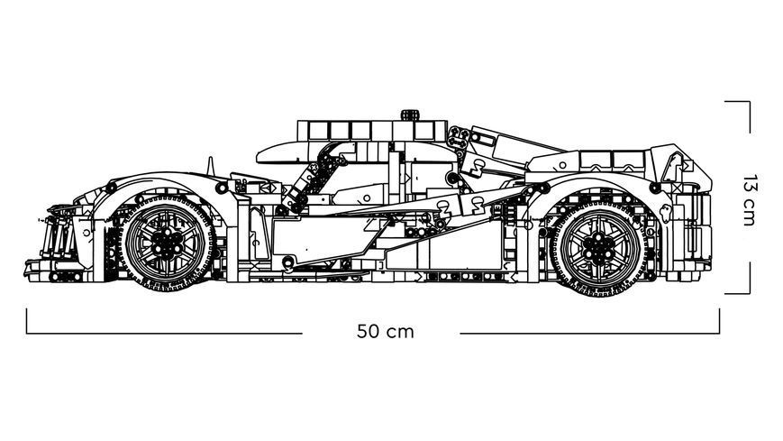 Конструктор PEUGEOT 9X8 24H Le Mans гоночна машина 1775 деталей 42156 фото