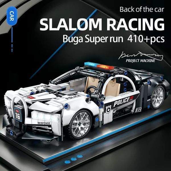 Конструктор спорткар Bugatti Police поліцейська машина 410 деталей 410BP фото