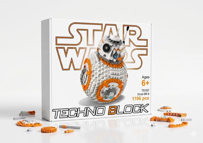 Конструктор Star Wars Дроїд BB-8 1106 деталі 75187 фото