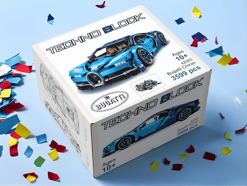 Конструктор спорткар Bugatti Chiron гоночна машина 3599 деталі 42083 фото