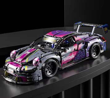 Конструктор спорткар PORSCHE 911 Cyberpunk гоночна машина 1611 деталей 911CYB фото