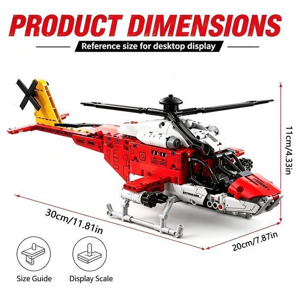 Конструктор Рятувальний вертоліт Helicopter 773 деталі CD204 фото
