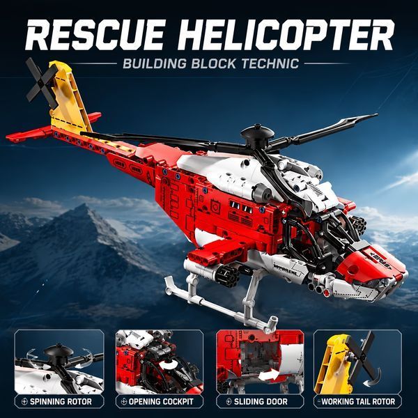 Конструктор Рятувальний вертоліт Helicopter 773 деталі CD204 фото