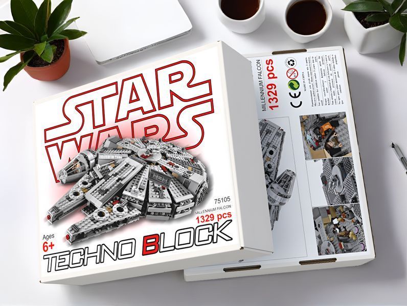 Конструктор Star Wars Сокіл тисячоліття (MILLENNIUM FALCON) 1329 деталей 75105 фото