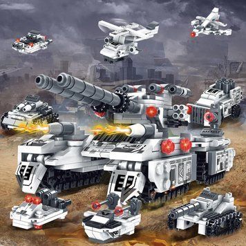 Конструктор Танк 500+ деталей 8в1 TANK500 фото