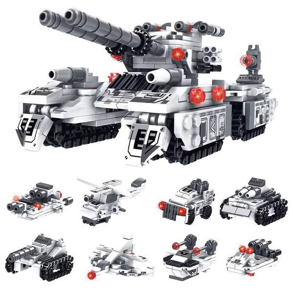 Конструктор Танк 500+ деталей 8в1 TANK500 фото