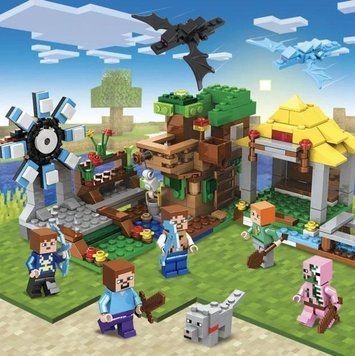 Конструктор Minecraft SJ8803 Видобувна станція 393 деталі Майнкрафт MineWorld My World 1066 фото