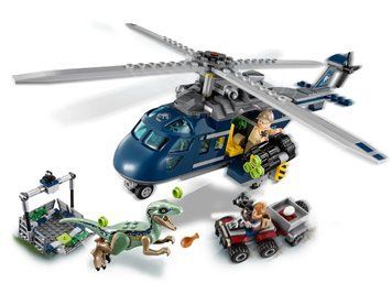Конструктор Jurassic World Погоня за Блу на вертольоті 75928 фото