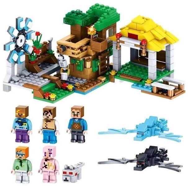 Конструктор Minecraft SJ8803 Видобувна станція 393 деталі Майнкрафт MineWorld My World 1066 фото