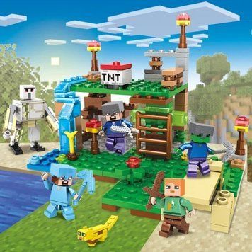 Конструктор Minecraft SJ82007 Битва на скелі 231 деталей Майнкрафт MineWorld My World 1065 фото