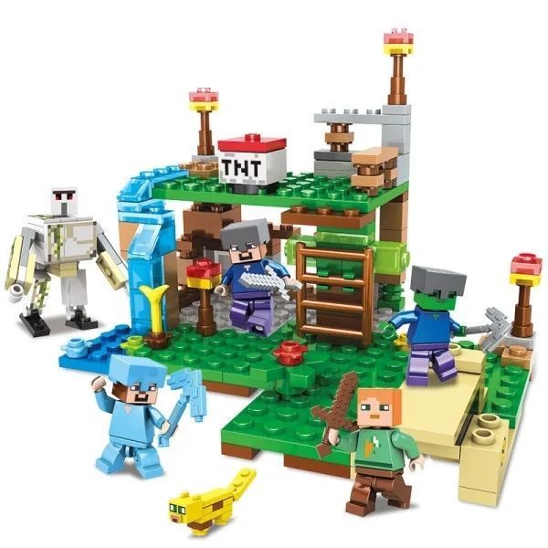 Конструктор Minecraft SJ82007 Битва на скелі 231 деталей Майнкрафт MineWorld My World 1065 фото
