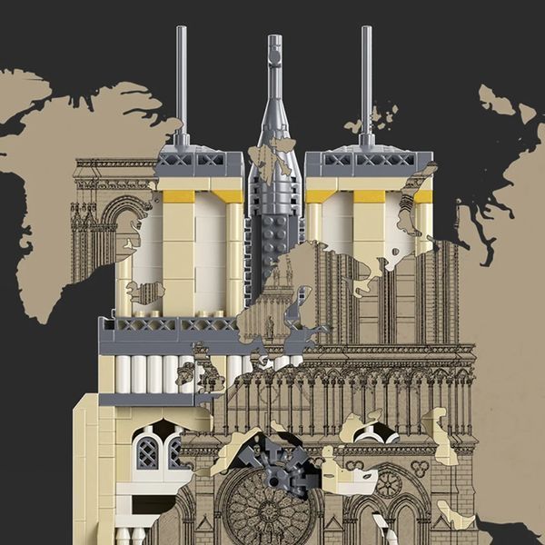 Конструктор Нотр-Дам з підсвіткою 2908 деталей Notre-Dame de Paris 2908 фото