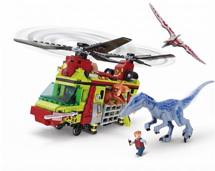 Конструктор Jurassic World Нападение барионикса на вертолет FC3722 585 деталей FC3722 фото