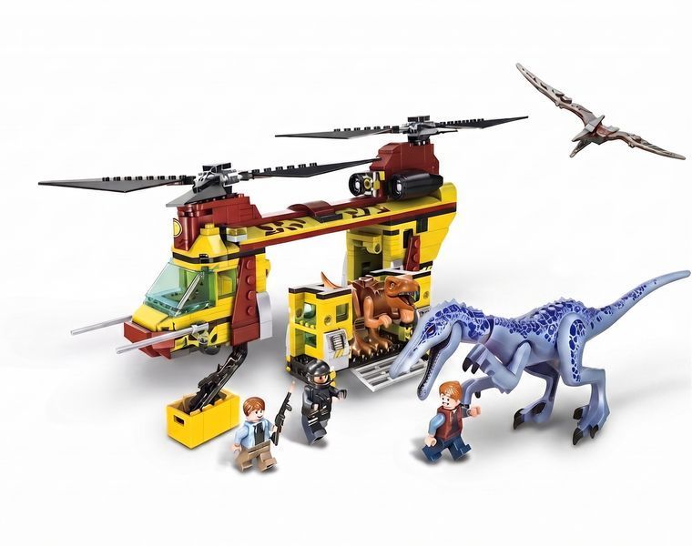 Конструктор Jurassic World Нападение барионикса на вертолет FC3722 585 деталей FC3722 фото