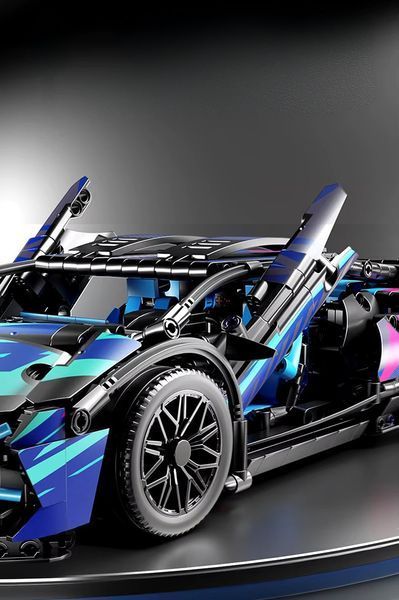 Конструктор на радіокеруванні Lamborghini Sian FK937 Cyberpunk гоночна машина 1280 деталі BOX 1280CYBRC фото