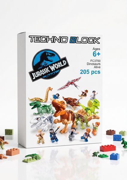Конструктор Jurassic World Динозаври в люті FC3700 фото