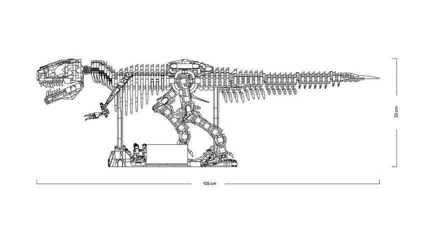 Конструктор Jurassic World Окаменелости динозавров: Тираннозавр рекс 76968 фото