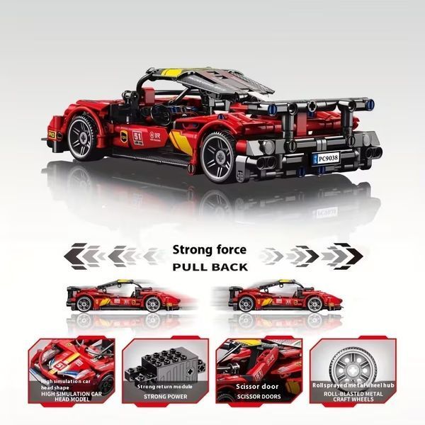 Конструктор Ferrari Феррарі гоночний автомобіль 408 деталей 9038 фото