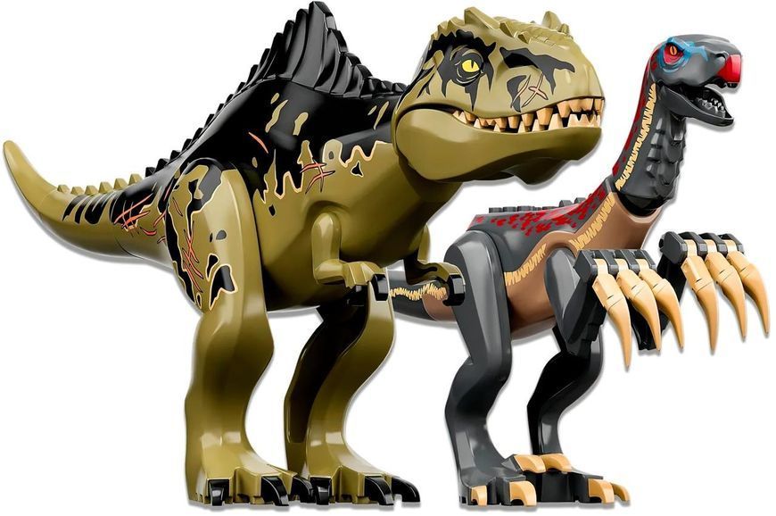 Конструктор Jurassic World Атака гігантозавра та теризинозавра 810 деталей 76949 фото