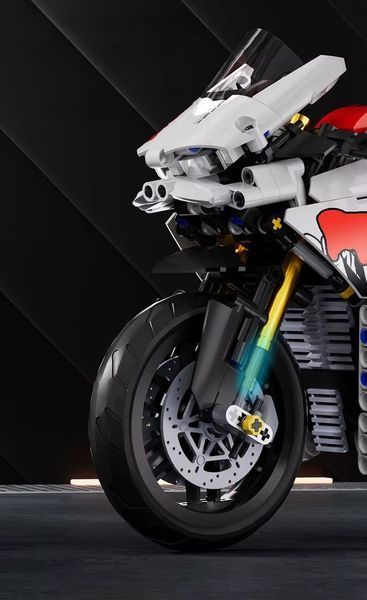 Конструктор Ducati Білий гоночний мотоцикл 863 детали 88800W фото