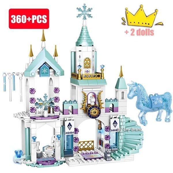 Конструктор Крижане Серце Frozen крижаний замок принцеса для дівчаток 360 деталей 7008 фото