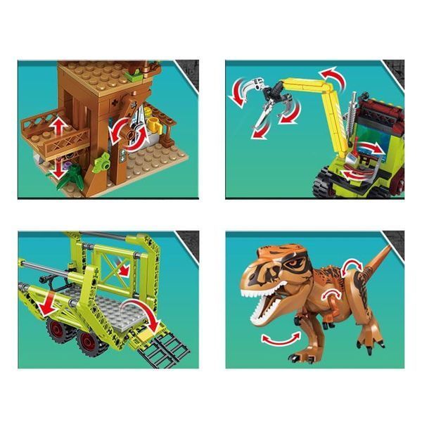 Конструктор Jurassic World Спасение трицератопса FC3738 517 деталей FC3738 фото