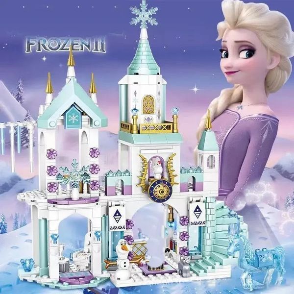 Конструктор Крижане Серце Frozen крижаний замок принцеса для дівчаток 360 деталей 7008 фото