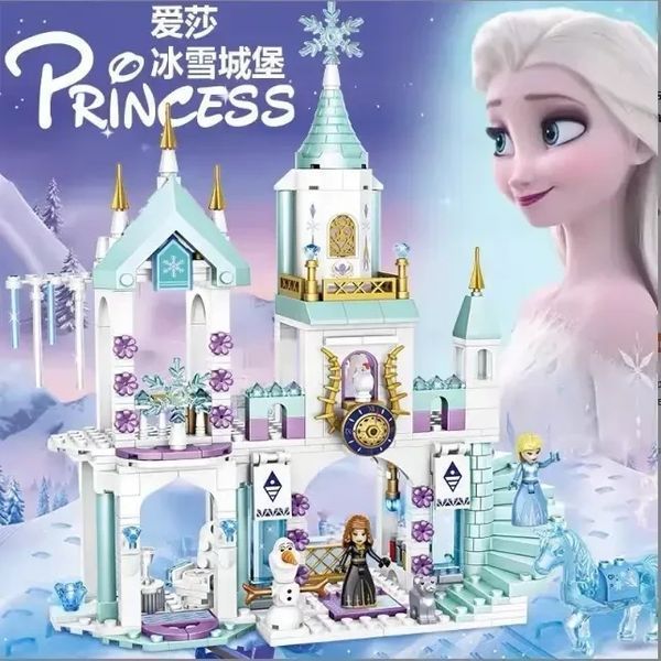 Конструктор Крижане Серце Frozen крижаний замок принцеса для дівчаток 360 деталей 7008 фото