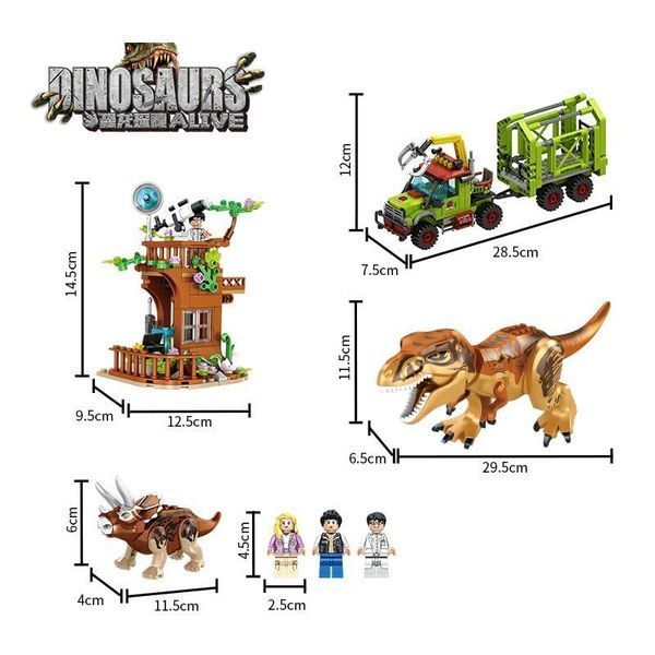 Конструктор Jurassic World Спасение трицератопса FC3738 517 деталей FC3738 фото