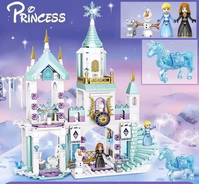 Конструктор Крижане Серце Frozen крижаний замок принцеса для дівчаток 360 деталей 7008 фото
