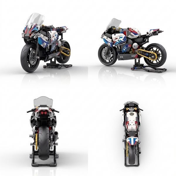 Конструктор BMW M 1000 гоночный мотоцикл 600 детали F202 фото