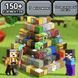 Магнітний конструктор Minecraft 150 блоків, 7 фігурок. Подарунковий набір MR150 фото 3