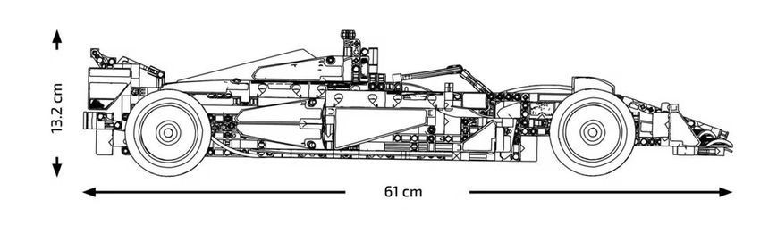Конструктор Формула 1 Ferrari F1 SF-24 1361 деталей 42207 фото
