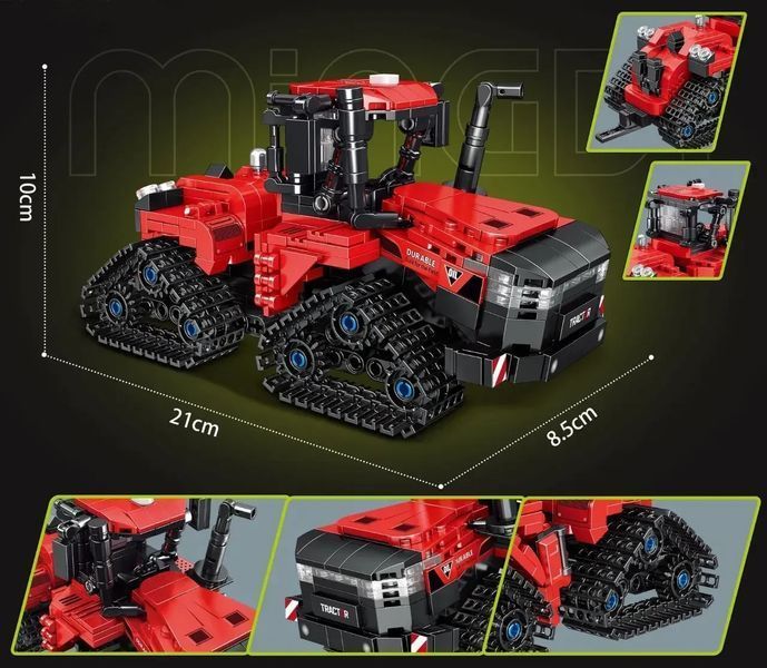 Конструктор Гусеничный трактор К-3163 767 деталей K3163 фото