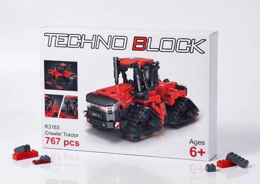 Конструктор Гусеничный трактор К-3163 767 деталей K3163 фото