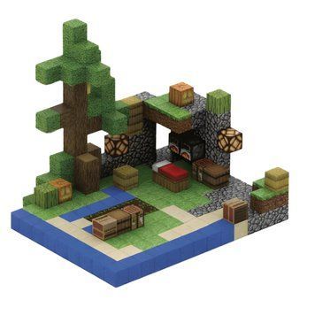 Магнітний конструктор Minecraft 212 блоків Лісовий будиночок, 9 фігурок. Подарунковий набір 66 фото