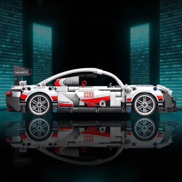 Конструктор спорткар PORSCHE 911 Білий гоночна машина 540 деталей BOX 9055-3 фото