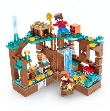 Конструктор Minecraft Тайна Светящегося Оазиса 229 детали My World Майнкрафт LB649B фото