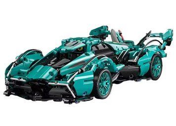 Конструктор спорткар Lamborghini v12 Vision GT Tiffany Blue гоночна машина 1200+ деталей BOX QM00015BLUE фото
